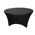 5ft Round Spandex Table Cover - Black - image 1