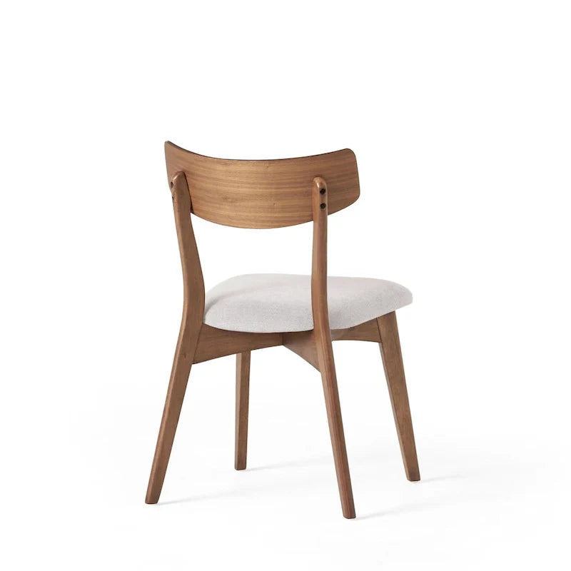 Pair of Light Beige Wooden Dining Chairs - Versatile Side Chairs for Office or Home - image 8