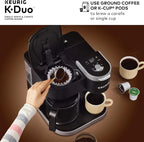 Duo Single Serve K-Cup Pod & Carafe Coffee Maker, Black - image 2