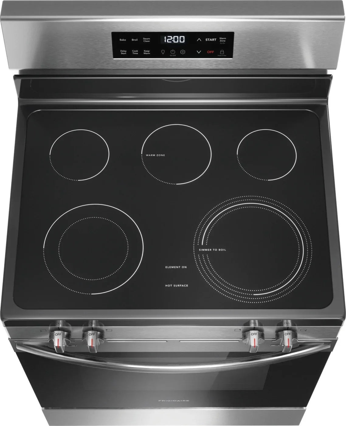 Frigidaire FCRE3062AS 30" Electric Range with Steam Clean, Stainless Steel - image 2