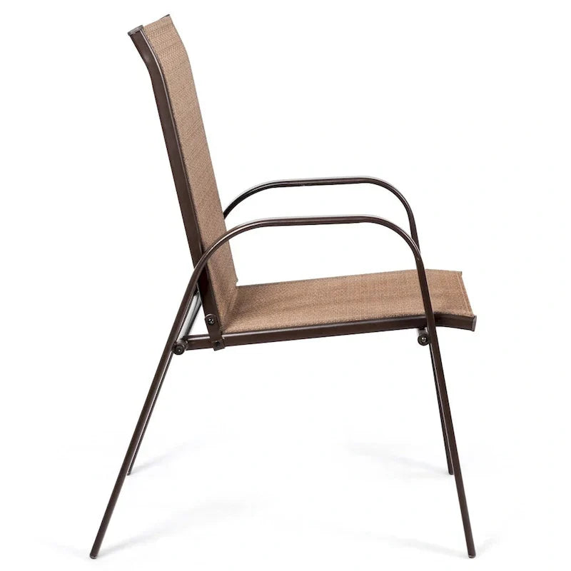 Costway Set of 4 Patio Chairs with Armrests for Garden and Deck - View Details - image 18