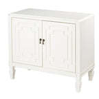 SEI Furniture Taborley Antique White Double-Door Accent Cabinet" can be rewritten as:"SEI Furniture Taborley Antique White Double-Door Accent Storage Cabinet - image 6