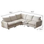 Oversized Modular Sectional Sofa with Plush Cushions and Flexible Layout - image 19