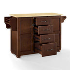 Kitchen Island Cart with Drawers Cabinets and Storage Rack on Wheels - image 6
