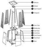 2-Sets Pyramid Outdoor Heater Standing, 42,000 Btu Tower Patio Heaters Propane - image 3