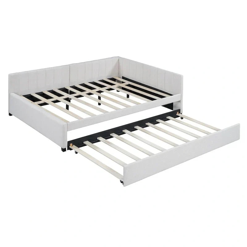 Merax Upholstered Full-Size Daybed with Trundle Feature - image 9