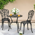 Nuu Garden 3-Piece Black Bistro Patio Set - image 6