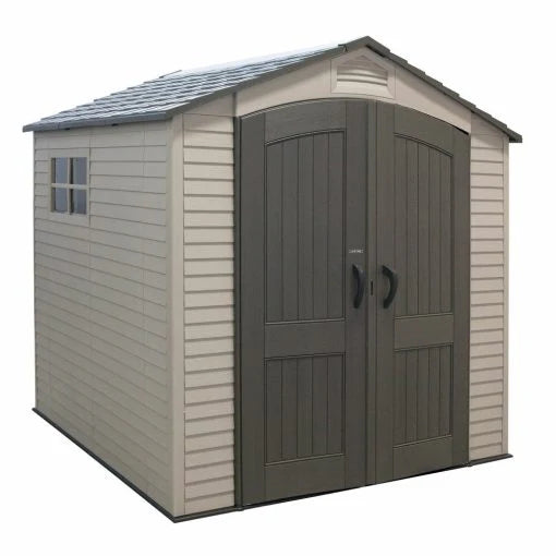 Lifetime 7×7 ft UV-Protected Plastic Storage Shed with Skylight & Double Doors - image 2