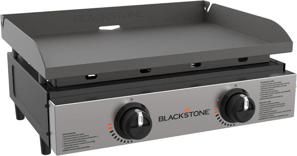 Blackstone 1666 22” Tabletop Griddle with Stainless Steel Faceplate, Powder Coated Steel, Black - image 2