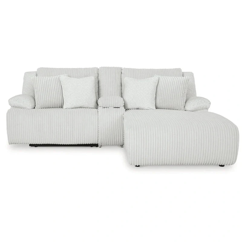 Signature Design by Ashley Top Tier 3-Piece Reclining Sectional Sofa with Chaise - Dimensions: 105W x 74D x 41H - image 18