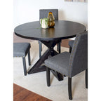 Roundhill Furniture Mytzi 5-Piece Dining Set: Cross-Buck Table with 4 Elegant Chairs - image 21