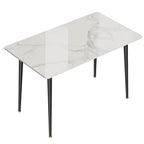Contemporary Kitchen Table with Metal Frame and Sintered Stone Top - image 13