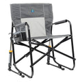GCI Outdoor Freestyle Rocker XL Oversized Foldable Rocking Camp Chair, Pewter - image 1
