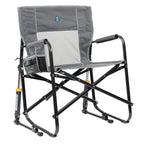 GCI Outdoor Freestyle Rocker XL Oversized Foldable Rocking Camp Chair, Pewter - image 1