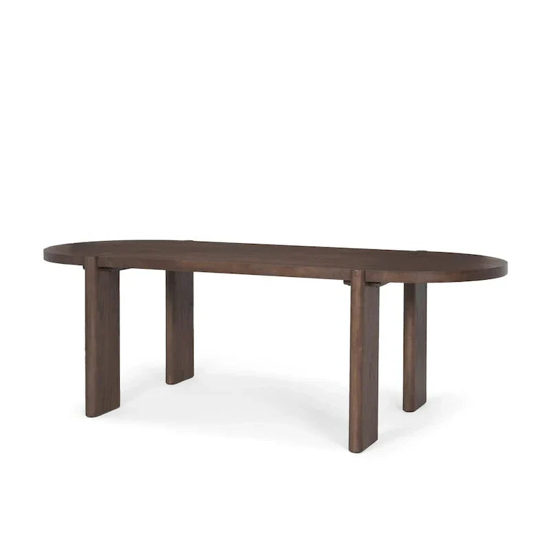 Sohan Dark Elm Oval Dining Table - Dimensions: 91.0L x 38.0W x 30.0H - image 1