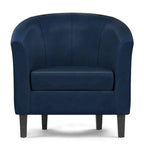 Modern Tub Accent Chair with Upholstered Seat and Wooden Legs - image 46