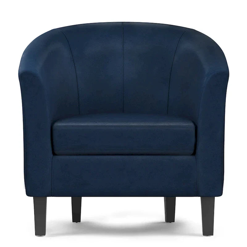 Modern Tub Accent Chair with Upholstered Seat and Wooden Legs - image 46