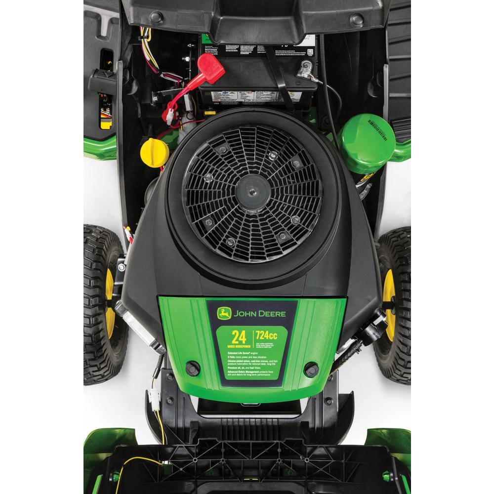 John Deere S160 48 in. 24 HP V-Twin ELS Gas Hydrostatic Riding Lawn Tractor BG21211 - image 10