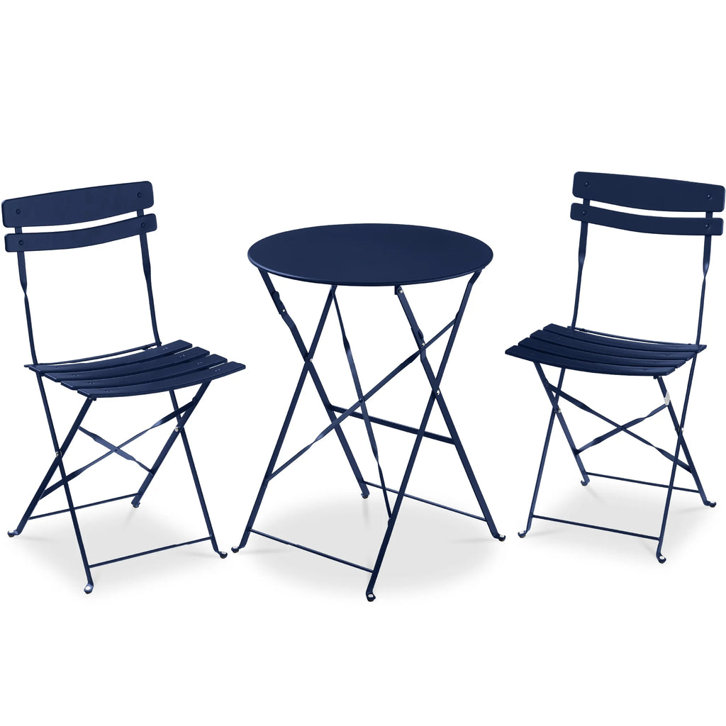 Best Choice Products 3-Piece Small Bistro Set, Folding Patio Furniture Set of 2 Chairs and Table - Black - image 132