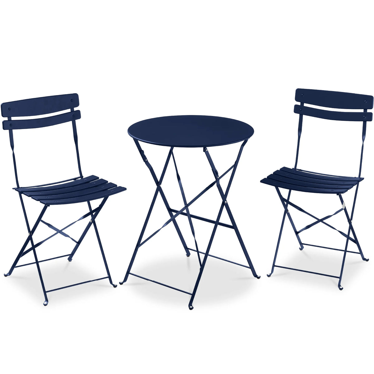 Best Choice Products 3-Piece Small Bistro Set, Folding Patio Furniture Set of 2 Chairs and Table - Black - image 132