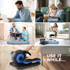 Under Desk Elliptical, Electric Ellipse Leg Exerciser While Sitting for Seniors Adults, Quiet Portable Motorized Seated Foot Pedal Exerciser with Remote Control for Home Office Use - image 14