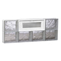 REDI2SET Wavy Glass 31-in x 11.5-in Frameless Replacement Glass Block Window in Clear / V3212DC - image 1