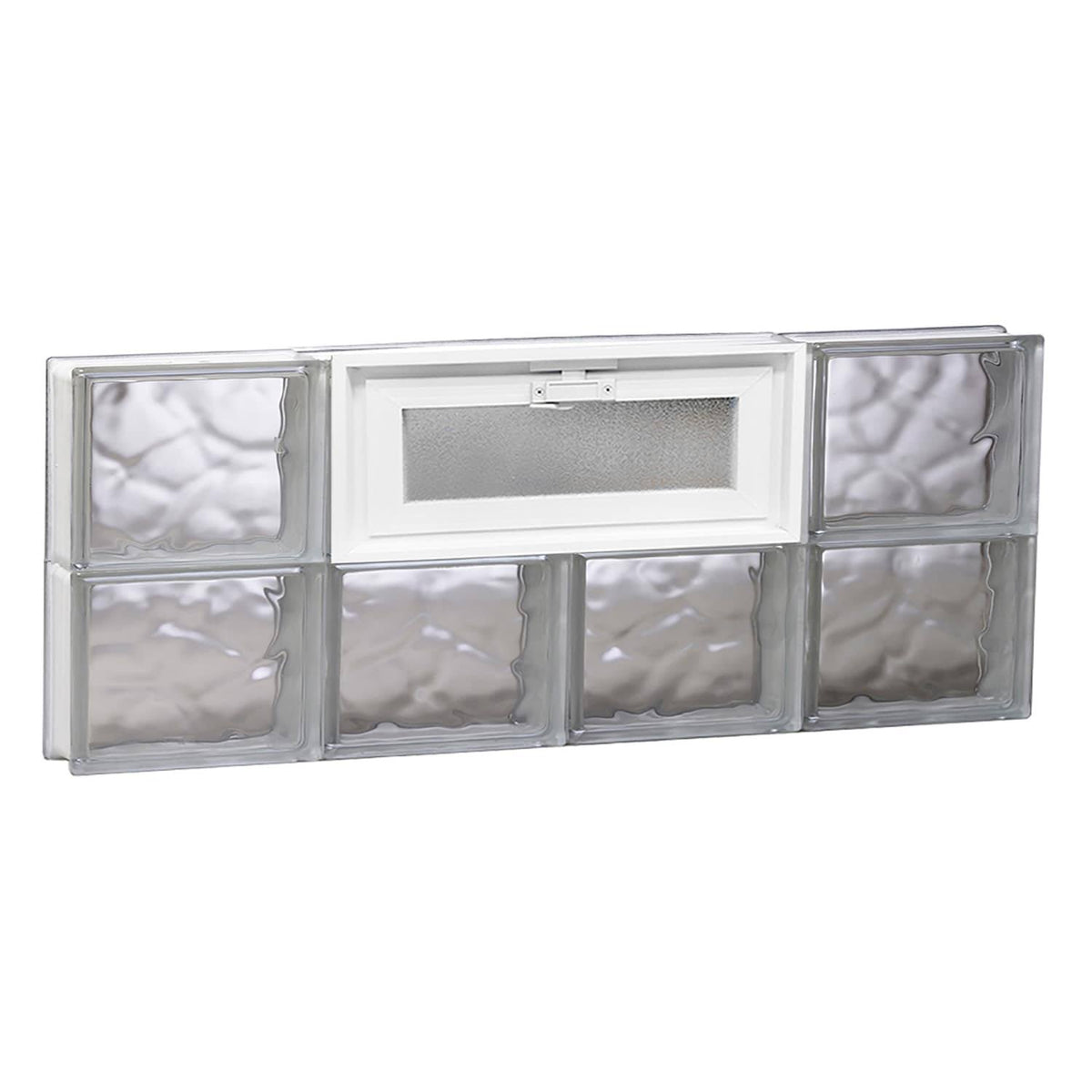 REDI2SET Wavy Glass 31-in x 11.5-in Frameless Replacement Glass Block Window in Clear / V3212DC - image 1