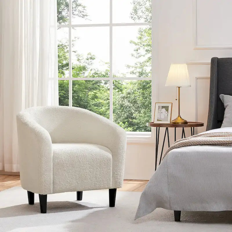 Yaheetech Club Chair Accent Barrel Chair Upholstered Arm Chair - image 40