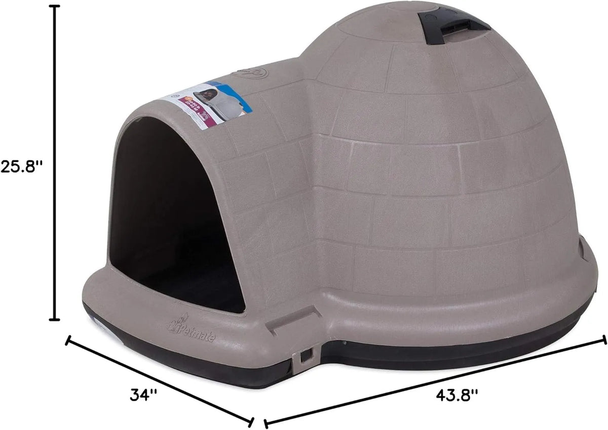 Petmate Indigo Dog House (Igloo Dog House. Made in USA with 90% Recycled Materials. All-Weather Protection Pet - image 24