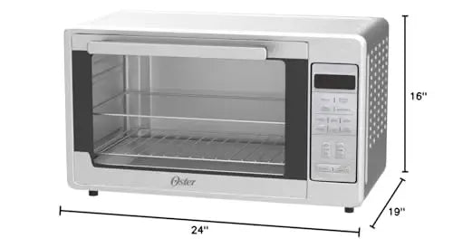 Oster Extra-Large Air Fryer Oven, 10-in-1 Versatile Cooking Functions, Fits 2 Large Pizzas, Stainless Steel, Perfect for Holiday Hosting - image 7