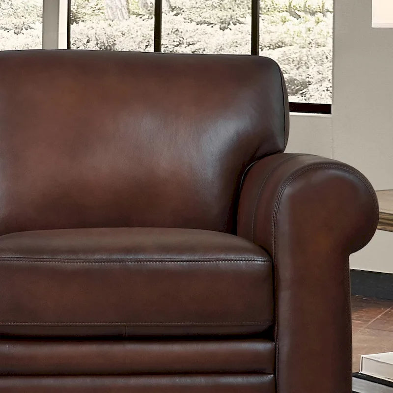 Hydeline Brookfield Premium Top Grain Leather Sofa and Chair Set - image 10