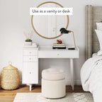 Nathan James Daisy Modern Farmhouse Desk with Storage and Brass Accents - image 13