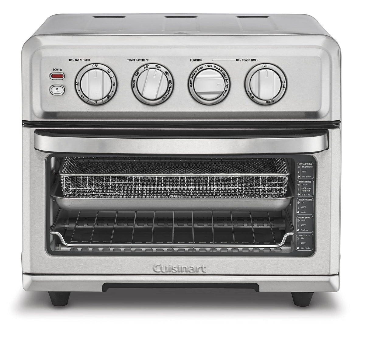 Cuisinart Air Fryer + Convection Toaster Oven, 8-1 Oven with Bake, Grill, Broil & Warm Options, Stainless Steel, TOA-70 - image 1