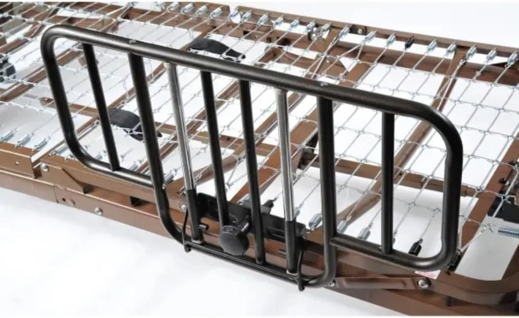 Fully electric hospital bed set, foam mattress, half side rails - image 9