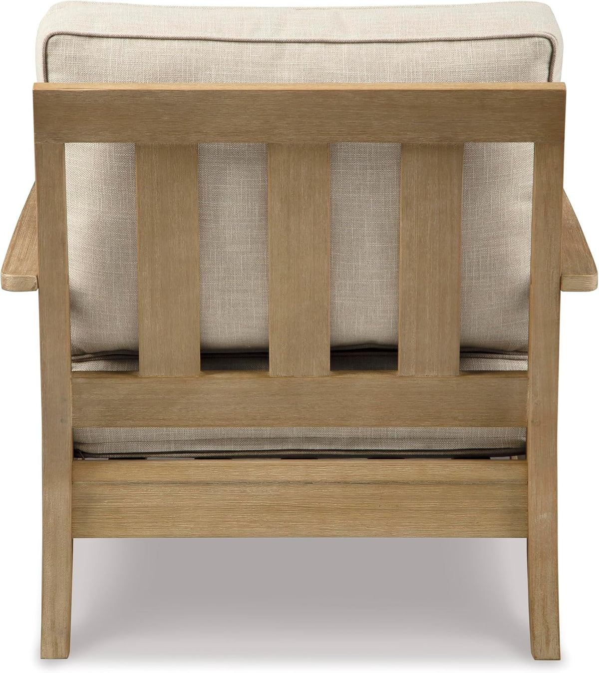 Signature Design by Ashley Clare View Coastal Outdoor Patio Eucalyptus Sofa with Cushions, Beige - image 19