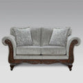 Roundhill Furniture Hernen Carved Wooden Frame Loveseat - image 1