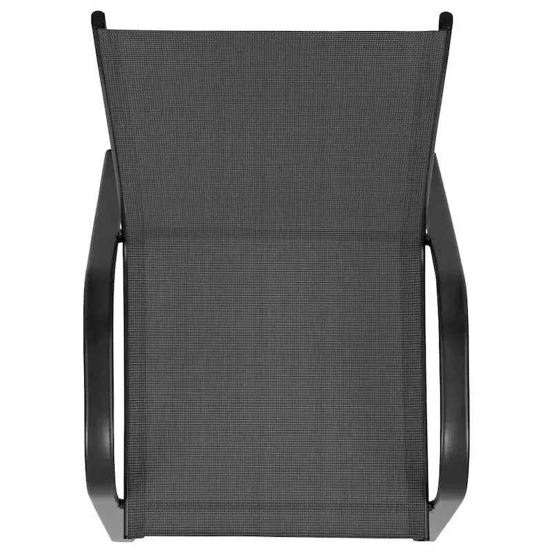 Set of 4 Outdoor Barstools with Flexible Comfort Material - Patio Seating - image 12