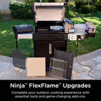 Ninja FlexFlame, Grill and Smoker, Electric and Propane Grill, Roaster, BBQ Grill, 5-in-1 Cooking System, 3 Burner, Digital Control, Outdoor Cooking, Griddle, Pizza Maker, Stainless Steel, PG301 - image 34