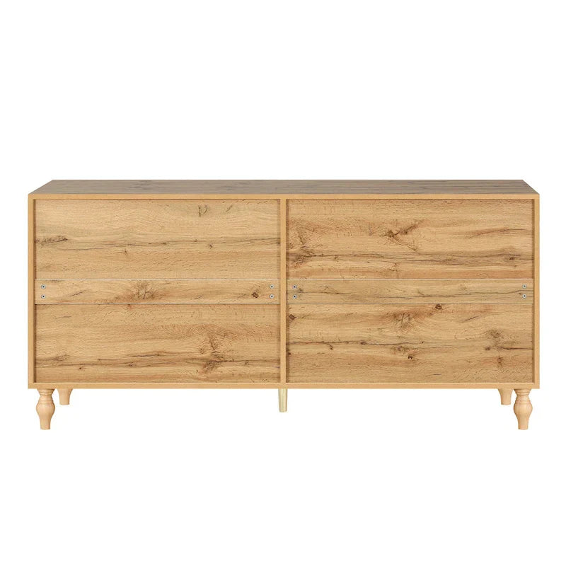 Large Floral Carved Storage Cabinet - Sideboard Buffet - image 8