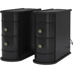 Solid Wood Chairside End Table, Two-Drawer Narrow Side Table Slim - image 27