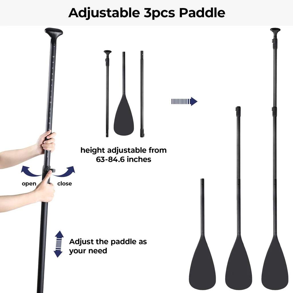 streakboard 11FT Inflatable Stand Up Paddle Board SUP Surfing Boards No Slip Deck, 6'' Thick with Backpack - image 3