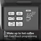 Hamilton Beach FlexBrew Thermal Coffee Maker, Single Serve & Full Pot, Compatible with K-Cup Pods or Grounds, Programmable, Black and Stainless (49966) - image 7