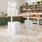 Modern White Adjustable Workstation - 70.9W Dining Table & Office Desk - image 18