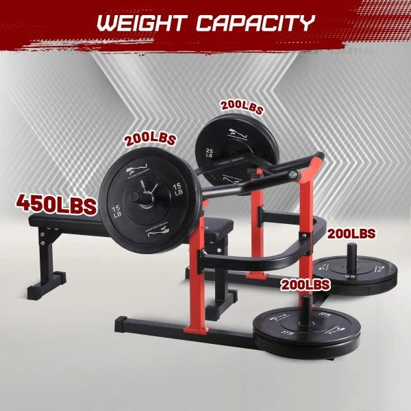 Chest Press Machine, 1050LBS Capacity, Independent Converging Arms, Weight Bench Press with Adjustable Flat Bench for Upper Body Workouts, Red - image 7