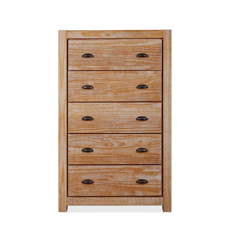 Montauk Solid Wood Chest with 5 Drawers by Grain Wood Furniture - image 20