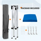 EAGLE PEAK 5x5 Pop up Canopy Tent Instant Outdoor Canopy Easy Set - up Straight Leg Folding Shelter（blue） - image 27