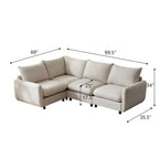 Oversized Modular Sectional Sofa with Plush Cushions and Flexible Layout - image 7