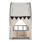 Gray Twin Bed with Arched Canopy and Trundle - image 14