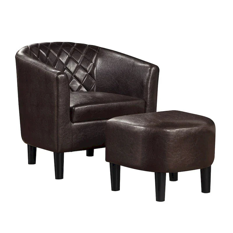 Convenience Concepts Roosevelt Accent Chair with Ottoman - Stylish Seating Solution - image 10