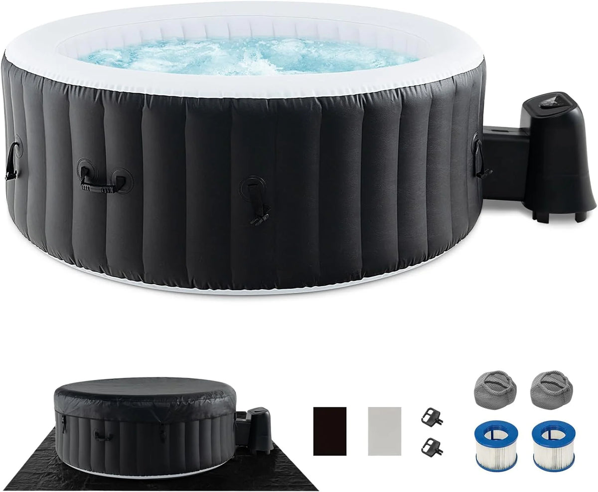 Inflatable Hot Tub, Blowup Pool Hottub, Portable Outdoor Water SPA - image 3